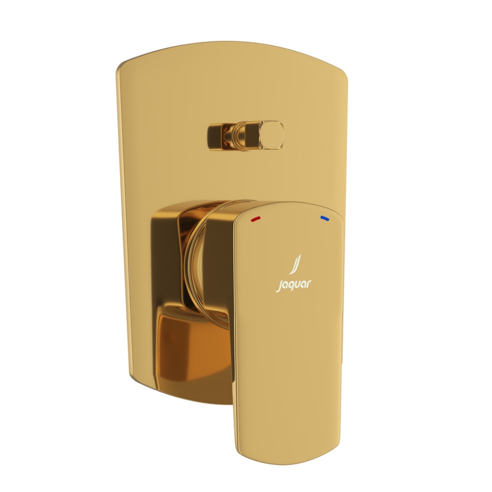 Picture of Single Lever Exposed Parts Kit of Hi-flow Diverter - Gold Bright PVD