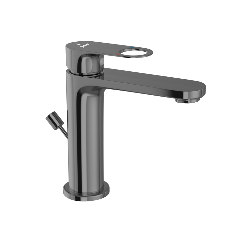 Picture of Single Lever Basin Mixer with Popup - Black Chrome