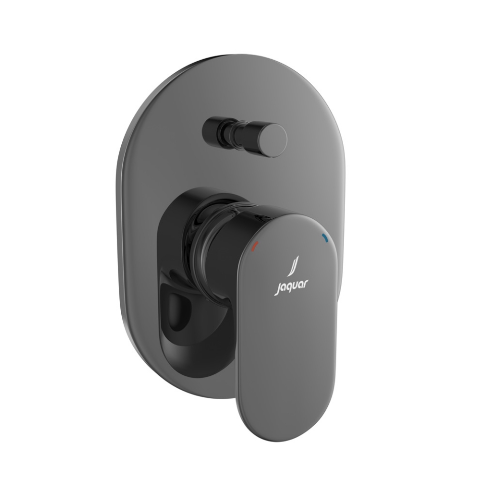 Picture of Single Lever Exposed Part Kit of Diverter - Black Chrome