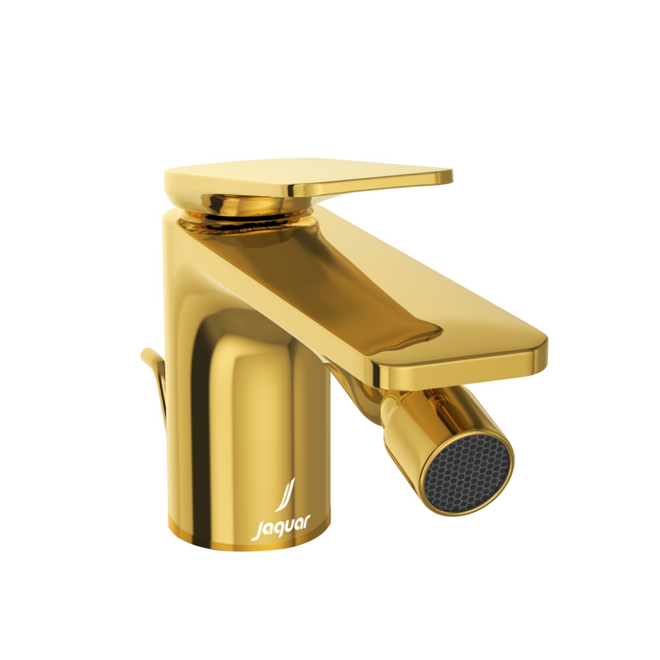 Picture of Single Lever 1-Hole Bidet Mixer with Popup Waste System - Gold Bright PVD