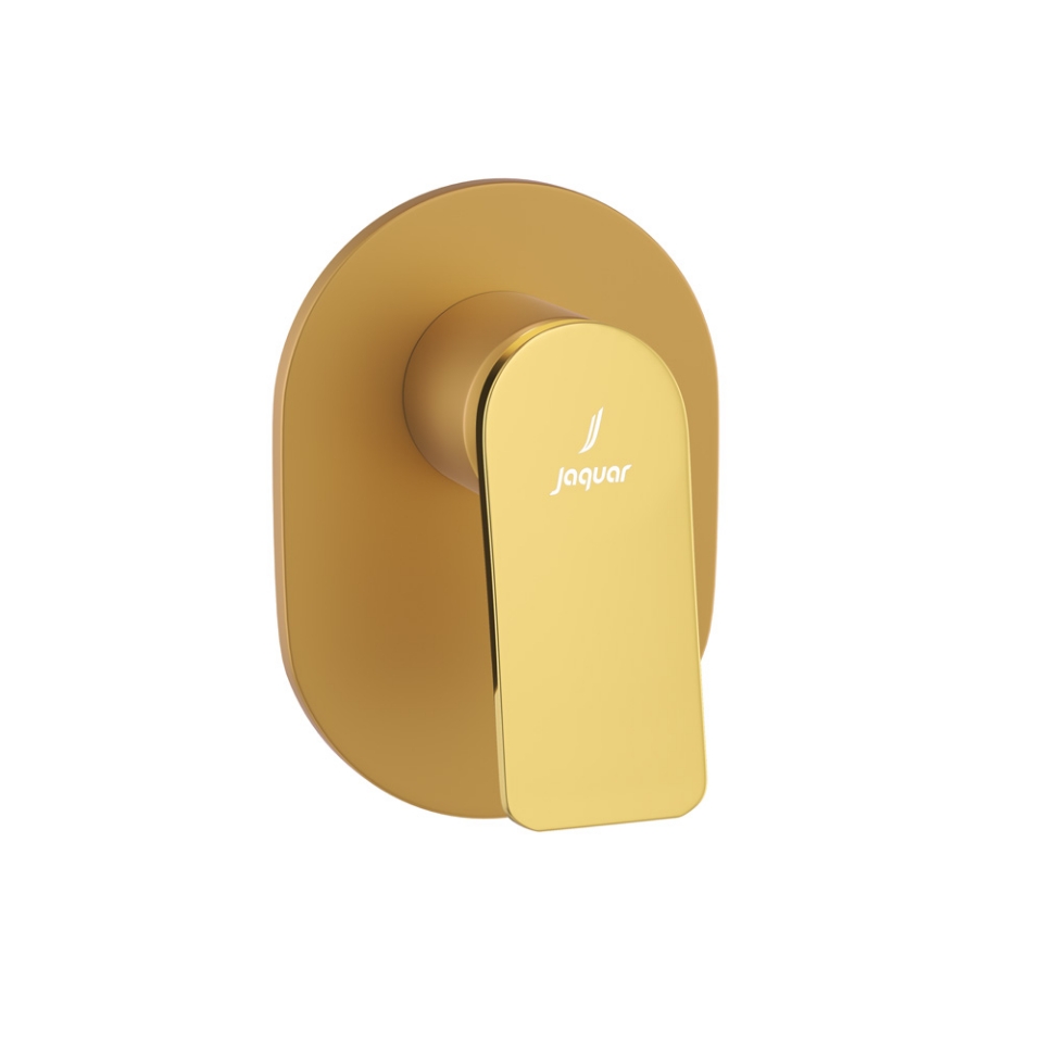 Picture of Single Lever Exposed Parts Kit of Deusch Mixer - Lever: Gold Bright PVD | Body: Gold Matt PVD