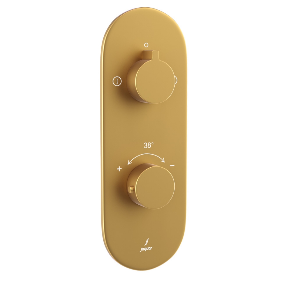 Picture of Aquamax Exposed Part Kit of Thermostatic Shower Mixer with 2-way diverter - Gold Matt PVD