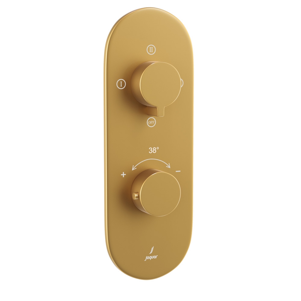 Picture of Aquamax Thermostatic Shower Mixer With 3-Way Diverter - Gold Matt PVD